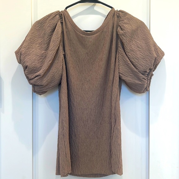 Tops Zara Puff Volume Sleeve Top Poshmark